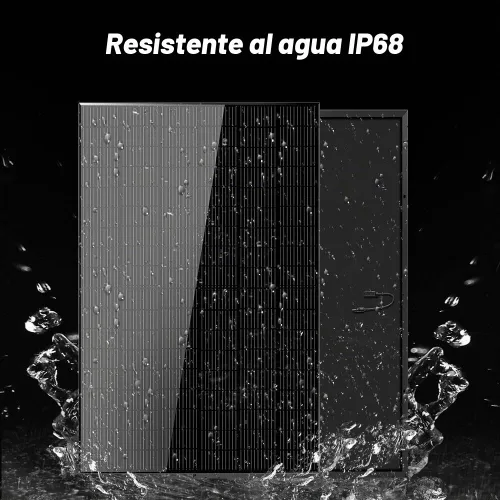 Vista 4 de SUNGOLDPOWER UL61730 Panel solar de 415 W, 6 unidades, monocristal, célula de clase A, negro, alta eficiencia, VMP 31.1V/PC, para sistema solar