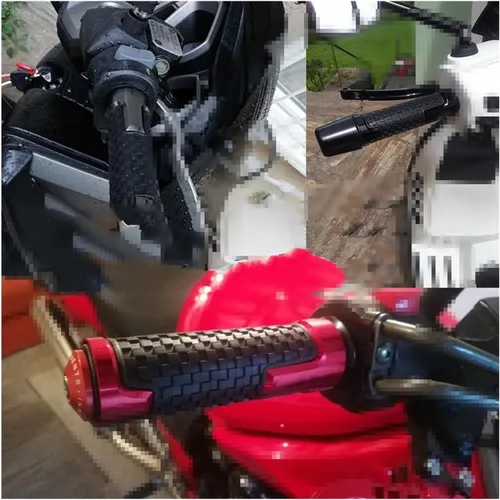 Vista 3 de Empuñaduras de manillar de motocicleta para Yamaha X-MAX 250 Xmax 300 Xmax 125 Xmax 250 Xmax 250 2017 2018 2019 Xmax 400 2017 Puños de manillar Negro