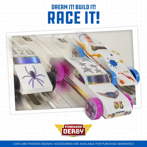 Vista 7 de Pinewood Derby - Peso compuesto flexible