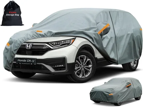 Vista 10 de Kayme Funda de Coche de Servicio Pesado Impermeable para Todo Tipo de Clima, Ajuste Personalizado para Tesla Model S, Cubierta Exterior Completa