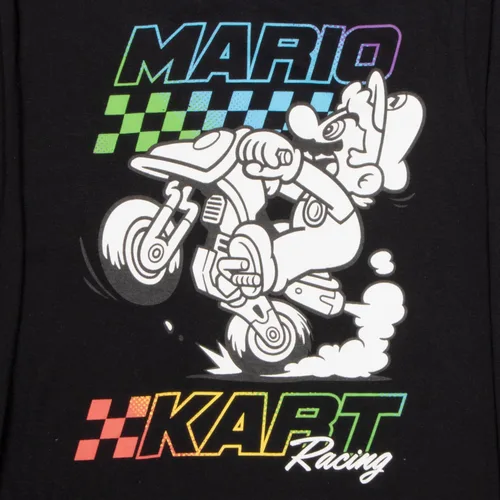 Vista 8 de Nintendo Super Mario Kart Race - Camiseta de manga larga para niños, paquete de 3 unidades para niños y niños pequeños