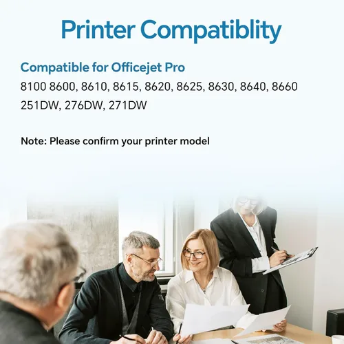 Vista 3 de Combo de cartuchos de tinta 950XL 951XL Compatible para HP 950 951 XL (2 Negro, Cian, Magenta, Amarillo) Paquete de 5 Funciona con impresoras