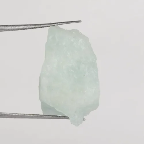 Vista 3 de GEMHUB Aguamarina azul cielo natural de 16.15 quilates certificado cristal curativo piedra en bruto para envolver alambre, Gema, Brasil - Aguamarina