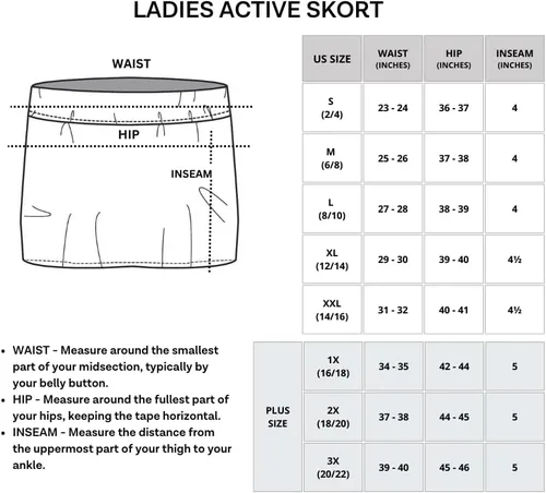 Vista 6 de Real Essentials Paquete de 4 falda pantalón deportiva para mujer, ligera, cómoda y transpirable (disponible en tallas grandes)