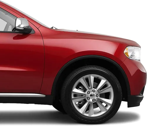 Vista 2 de FIONE - Para cubierta de guardabarros de arco de rueda delantera, moldura de acabado compatible con Dodge Durango 2011-2018, ensanchamientos