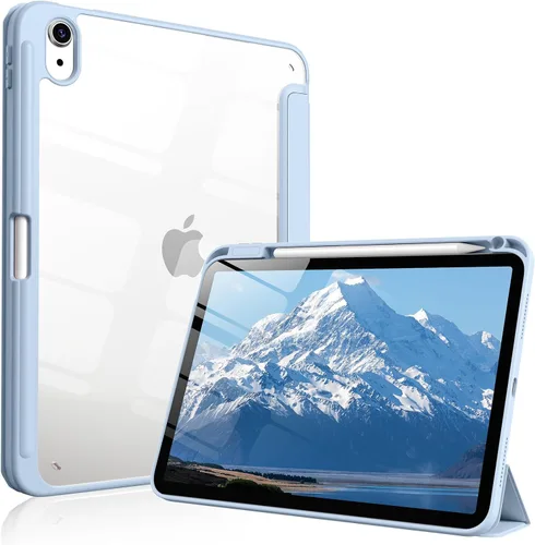 Vista 13 de Funda para iPad (A16) de 11ª generación de 11 pulgadas 2025, funda para iPad de 10.9 pulgadas 2022 con soporte para lápices, funda a prueba de Negro