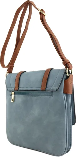Vista 3 de ALYSSA Bolsa cruzada con doble compartimento y solapa grande