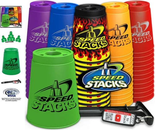 Vista 2 de Speed Stacks Sets de apilamientos de velocidad (opciones de color disponibles)