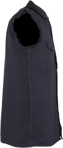 Vista 5 de Camiseta de manga corta de algodón para hombre, color negro