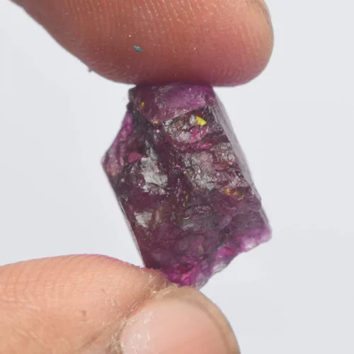 Vista 4 de GEMHUB Rubí crudo sin tratar 9.00 Ct. Certificado sin cortar cristal curativo piedra preciosa suelta para hacer colgante, Gema, africano - rubí rojo