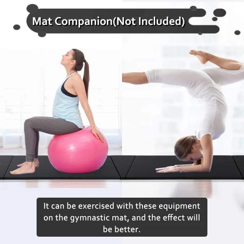 Vista 4 de Esterilla de gimnasia para gimnasia, alfombra de gimnasia, esterilla gruesa de yoga, esterilla para ejercicios aeróbicos, entrenamiento de fitness