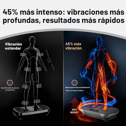 Vista 2 de Merach V33 Pro Vibration Plate Exercise Machine with Touchscreen, 99 Speeds Resistance Bands, Bluetooth, 350lbs Capacity, Vibration Platform for