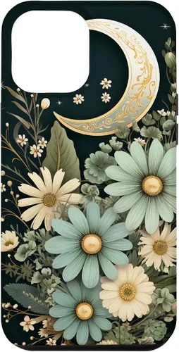 Vista 26 de Sage Green Wildflower Floral Moon Flower Botanical Case for iPhone 17