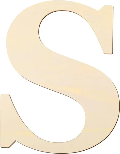 Vista 21 de Letras de madera de 12 pulgadas y letras de madera en blanco de 1/5 pulgadas de grosor sin terminar para pintura, manualidades y decoración de pared