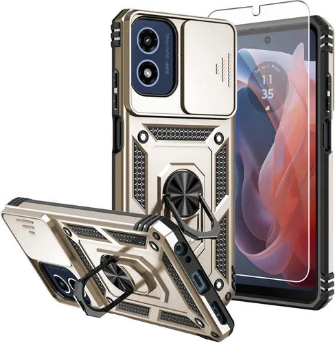 Vista 18 de Funda para Moto G 5G 2023, [No para la versión 2022] con protectores de pantalla y cubierta de cámara, [Grado militar] cubierta probada contra