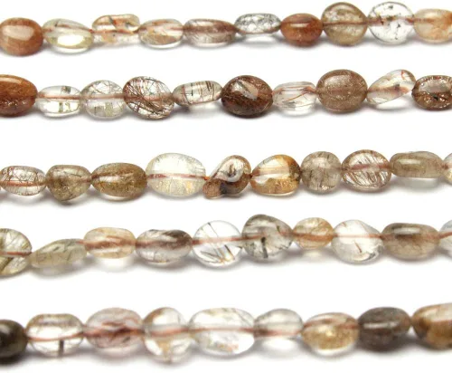 Vista 31 de MJDCB Cuentas de piedra de forma irregular natural de 8-10 mm, turquesa de África, piedras preciosas para sanación energética, para hacer joyas