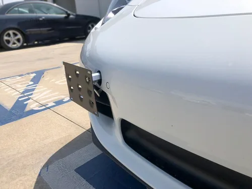 Vista 4 de x xotic tech Soporte de montaje para placa de matrícula con gancho de remolque para parachoques compatible con Porsche 911 Carerra Boxster 1994-2011