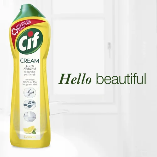 Vista 5 de Cif Crema Limón 500 Ml (Pack De 4)