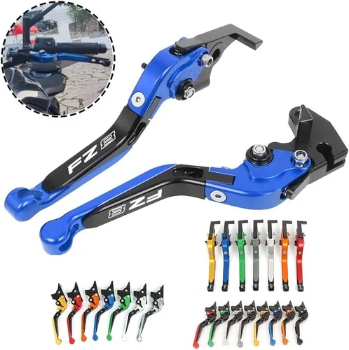 Vista 2 de Front Brake Lever for FZ8 FZ-8 2011 2012 2013 2014 2015 2016-2020 Motorcycle Adjustable Folding Extendable Brake Clutch Levers Handle