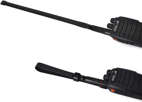 Vista 5 de HYS Antena SMA hembra 15.3 pulgadas plegable doble banda UV VHF/UHF 144/430Mhz CS Tactics Antenas para Kenwood TYT BAOFENG UV-82 UV-B5 GT-3 BF-F8HP