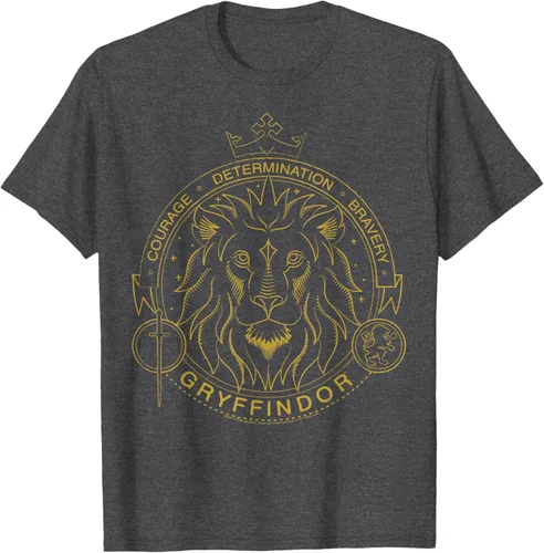 Vista 13 de Harry Potter Camiseta Gryffindor Line Art Lion Symbol, Negro