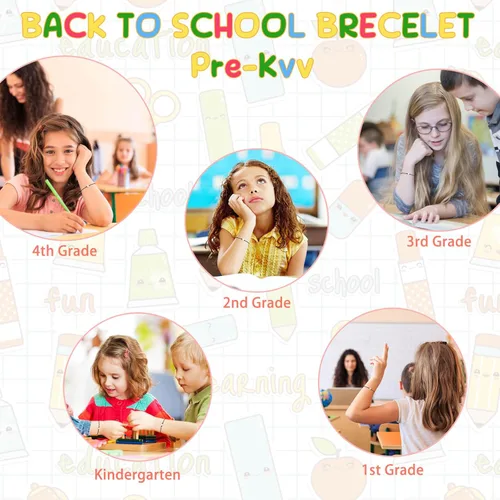 Vista 6 de Ithmahco Back To School Bracelet Mommy And Me, First Day Of School Bracelet, Mommy And Me Bracelets, Back To School Bracelet Mommy And Me, Back To