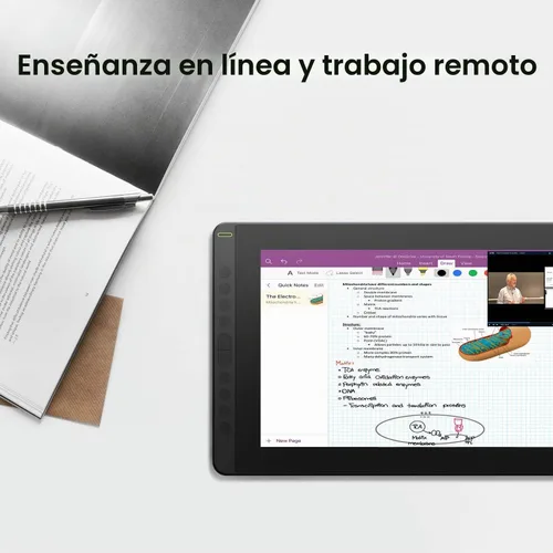 Vista 7 de HUION KAMVAS 16 (2021) Tableta de dibujo de 15.6" con pantalla Negro