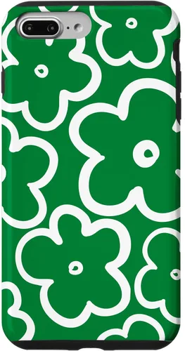 Vista 9 de Funda para iPhone 12 Pro Max con diseño de flores silvestres grandes, color verde y blanco