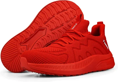 Vista 5 de Feethit Tenis de correr para mujer, ligeros, antideslizantes, cómodos, a la moda