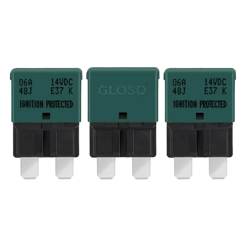 Vista 40 de GLOSO Circuit Breakers E37 Auto (T1) Reset Low Profile ATC/ATO - 1 Pack (3A)