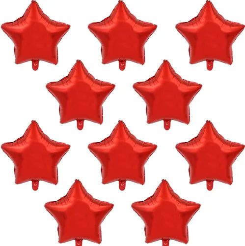 Vista 11 de BEISHIDA 30 globos azules de papel de aluminio de estrella de cuatro Cuatro Ángulos Estrella Azul