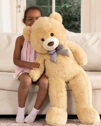 Vista 2 de MaoGoLan - Oso de peluche gigante de 39 pulgadas, ultra suave y lindo, animal de peluche grande, perfecto para Baby Showers, cumpleaños, regalos