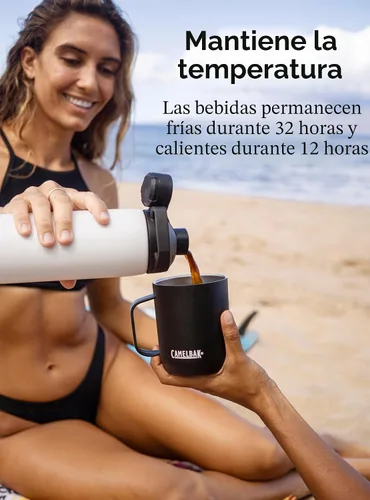 Vista 2 de CamelBak Botella de agua de acero inoxidable aislada al vacío Chute Mag Negro