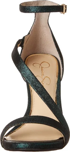 Vista 2 de Jessica Simpson Rayli - Sandalias de tacón con correa al tobillo para mujer
