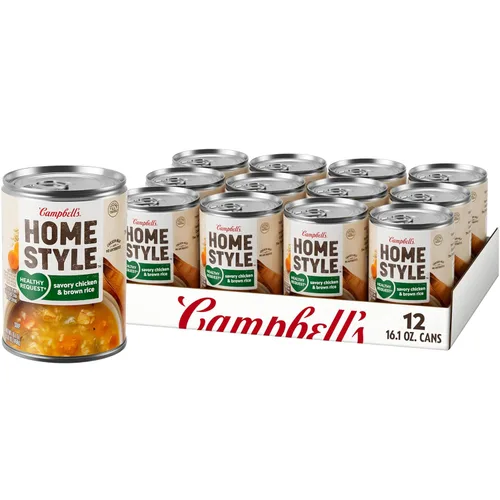 Vista 11 de Campbell's Homestyle Sopa de fideos con pollo, lata de 16.1 onzas