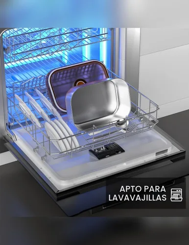 Vista 7 de Fiambrera térmica alimentada por batería con calentamiento automático, lonchera calentable inalámbrica de 16,000 mAh para adultos, calentador