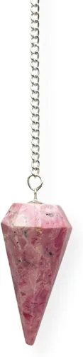 Vista 16 de WholesaleGemShop Péndulo facetado de cristal de piedras preciosas naturales