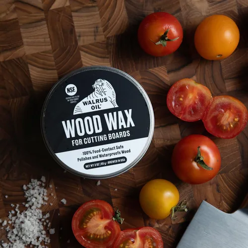 Vista 6 de ACEITE DE WALRUS - Cera para madera, lata de 3 oz, apta para alimentos según FDA, cera para tabla de cortar y crema para tabla
