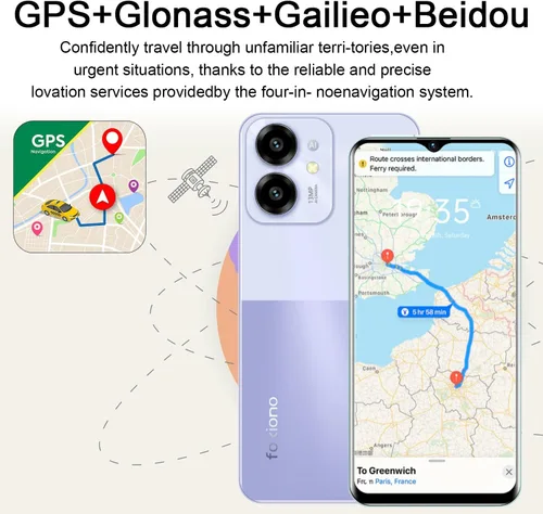 Vista 5 de Teléfono celular, teléfono inteligente Android desbloqueado, octa-core 6.52 pulgadas HD+ pantalla de 90 Hz, batería de 4000 mAh, perfecta para 88