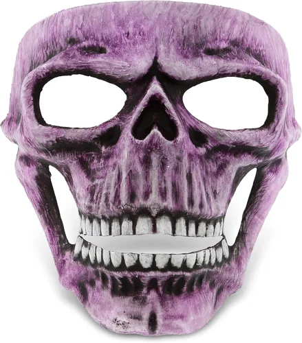 Vista 8 de Máscara de esqueleto, disfraz de calavera Steampunk, accesorio de disfraz de cara completa para Halloween, fiestas y eventos de terror