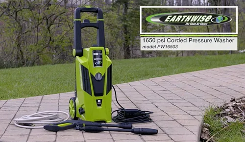 Vista 3 de Earthwise PW16503 1650 PSI 1.4 GPM Lavadora a presión eléctrica