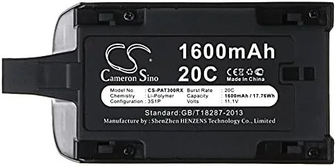 Vista 5 de Batería de 1600 mAh / 17.76 Wh para Bebop Drone 3.0, Bebop Drone Skycontroller, Bebop Mini Quadcopter, Bedop Drone First PN