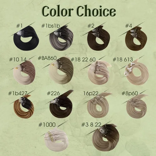 Vista 15 de RUNATURE Extensiones de cabello humano con punta en U, color marrón ceniza a rubio platino