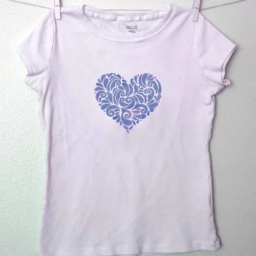 Vista 4 de Plantilla de corazón para pintar, plantilla de pintura decorativa para paredes, muebles, manualidades y madera, patrón de corazón reutilizable