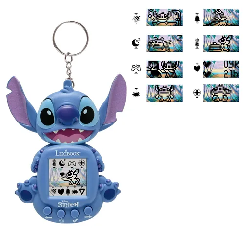 Vista 2 de Lexibook, Disney Stitch, My Best-e, Portable Games Console, Interactive and Educational Companion for Children, 8 Game Categories, Coloured Screen