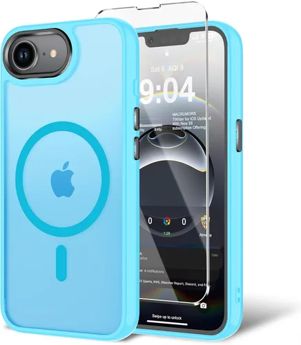 Vista 99 de Funda para iPhone 11 con protector de pantalla, compatible con MagSafe, ultra delgada, translúcida, mate, a prueba de golpes, color negro