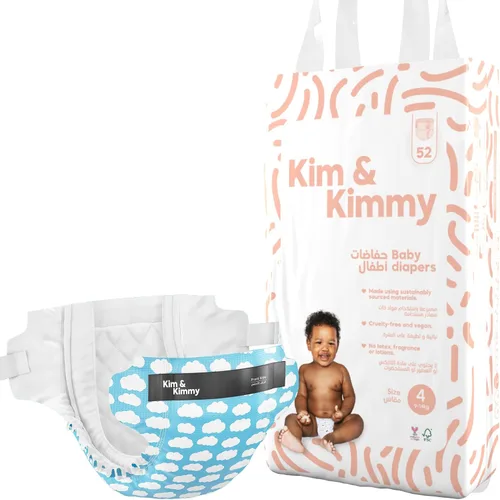 Vista 11 de Kim & Kimmy Pañales ecológicos, talla 2, 9-18 libras, 72 pañales – Protección contra fugas de 12 horas, sin erupciones, hipoalergénicos, ultrasuaves