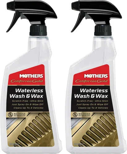 Vista 10 de Aerosol para lavado sin agua Mothers, solo lavar y encerar, de 24 onzas