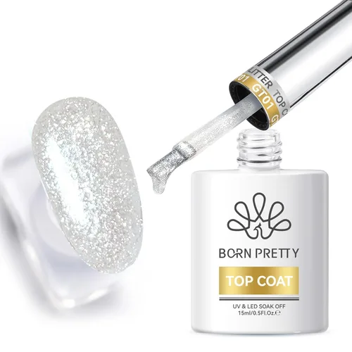 Vista 33 de Born Pretty Juego de Base y Capa Superior de 2 Piezas, Capa Superior de Alto Brillo, Gel Base para Uñas de Larga Duración con Acabado Brillante Base