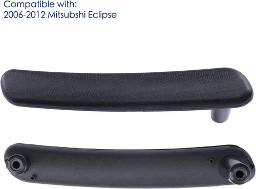 Vista 6 de par de manijas interiores para puerta para Mitsubishi Eclipse 2006 2007 2008 2009 2010 2011 2012, reemplaza 7221A069HA 7221A070HA, negro